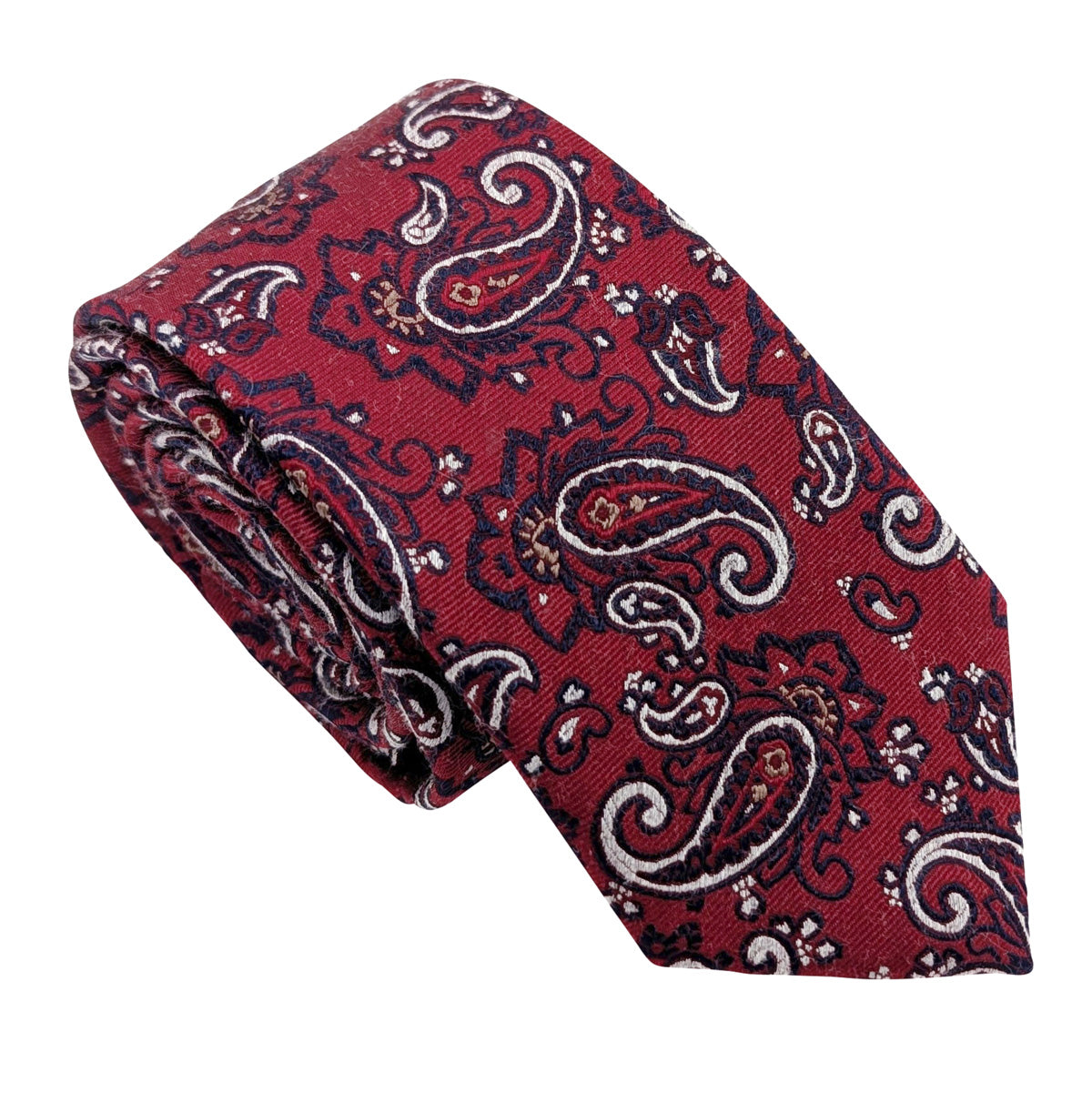 Deep-Red-Paisley-Silk-Wedding-Tie