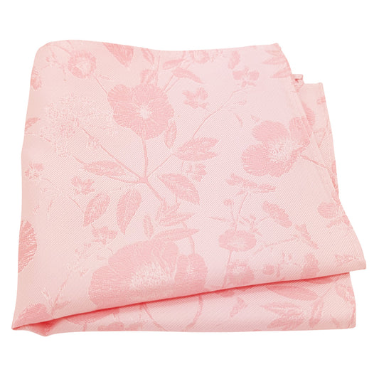 Delicate Pink Wildflower Pocket Square