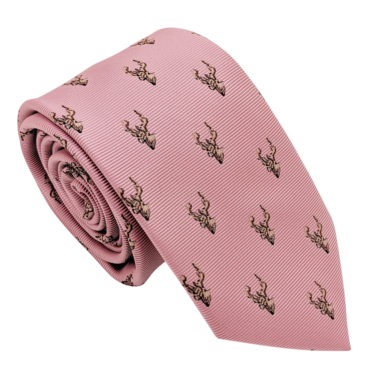 Desert Rose Stags Wedding Tie