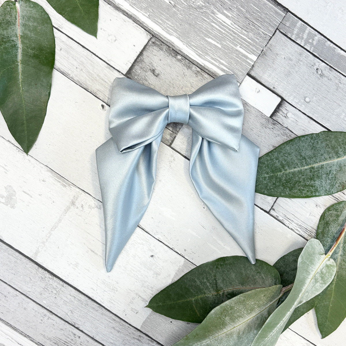 Dusty Blue Hair Bow