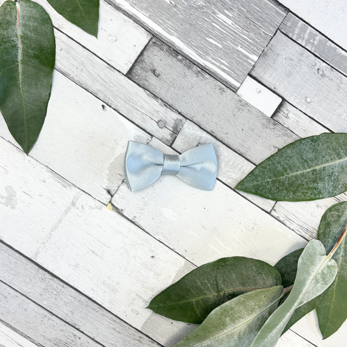 Dusty Blue Hair Bow Clip