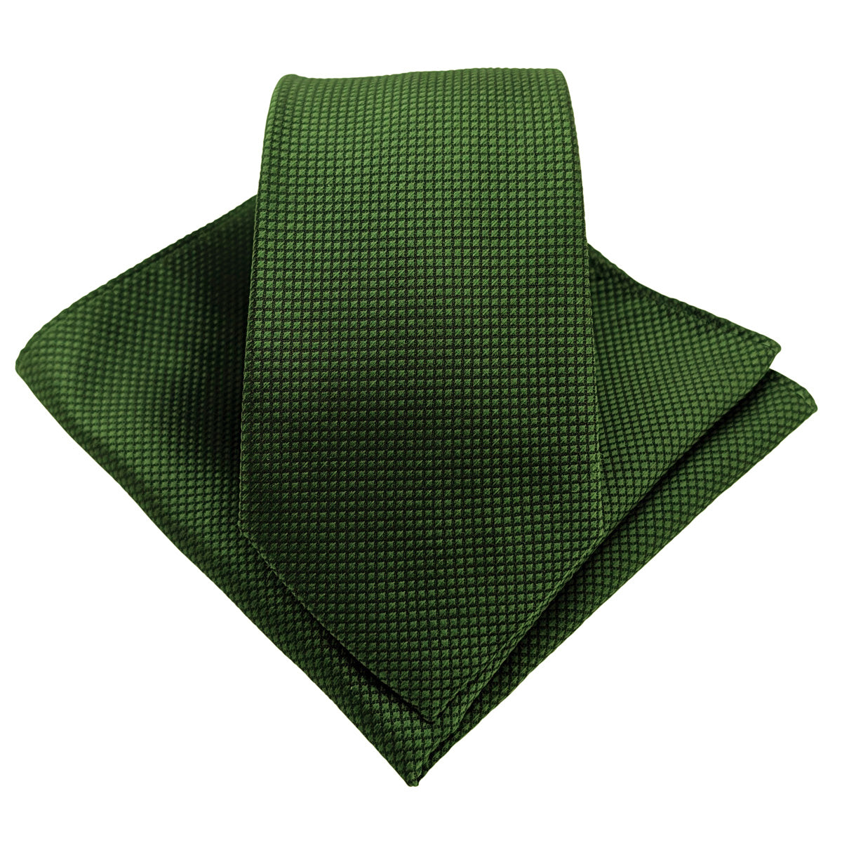 Emerald Textured Wedding Tie and Pocket Square Set