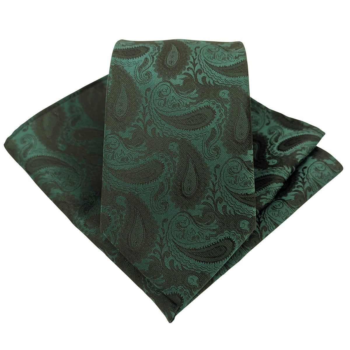 Forest-Paisley-Wedding-Tie-and-Pocket-Square