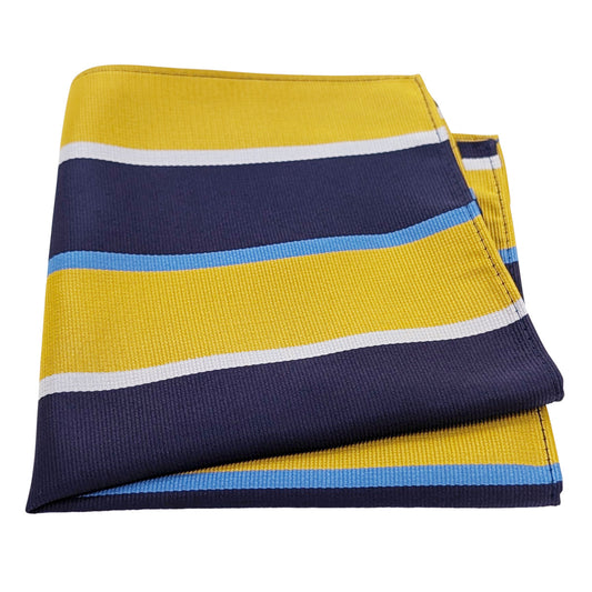 Golden Stripe Pocket Square