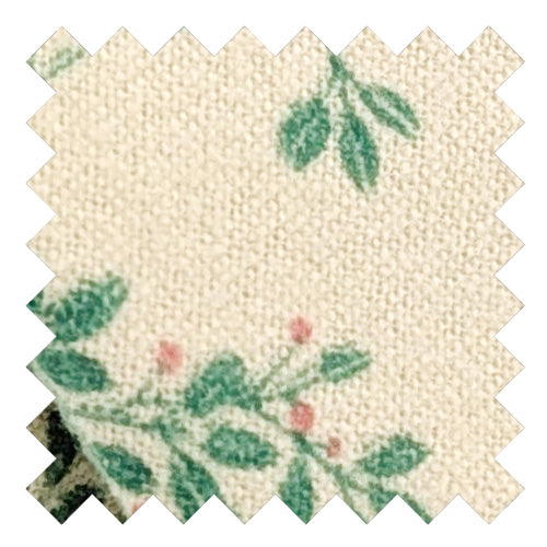 Green Leaves Brushed Cotton Wedding Swatch