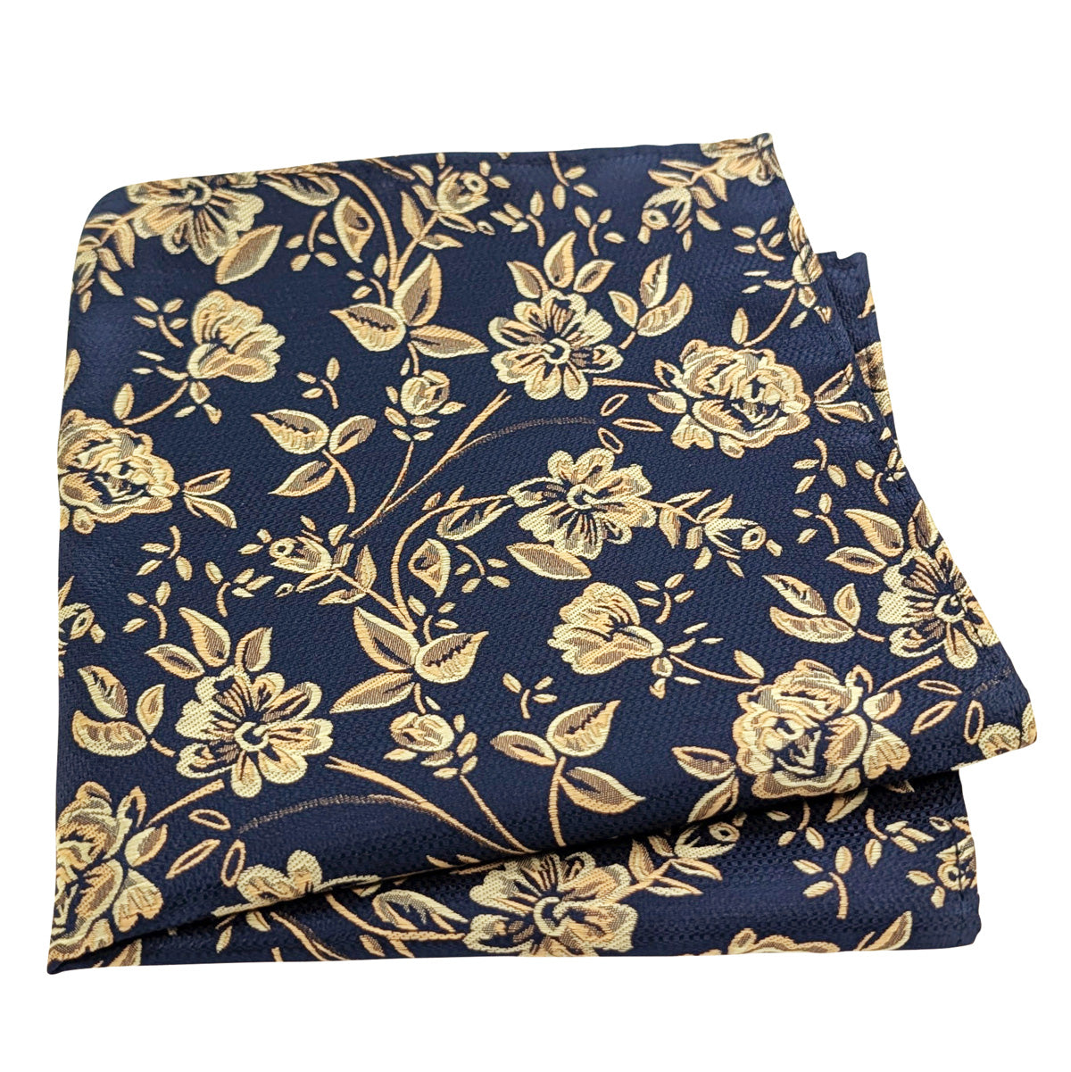 Green-_-Gold-Floral-Pocket-Square