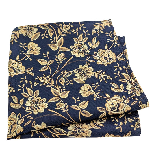 Green-_-Gold-Floral-Pocket-Square