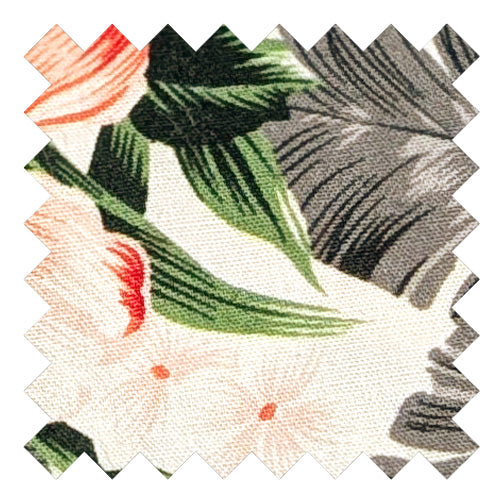 Grey Hawaiian Cotton Wedding Swatch