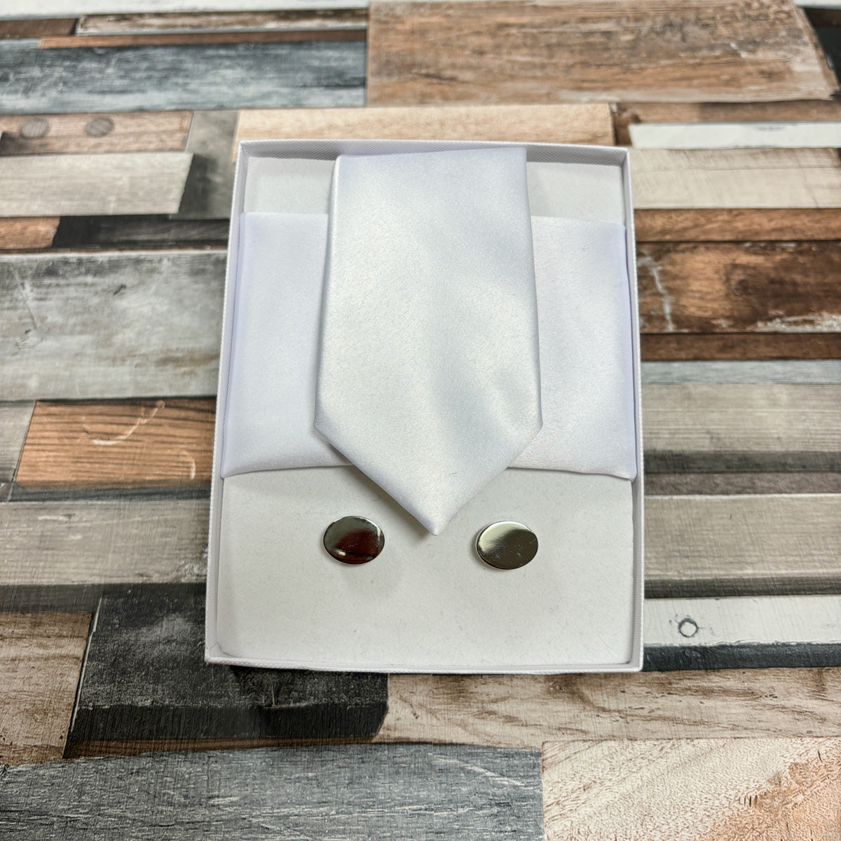 White Satin Tie