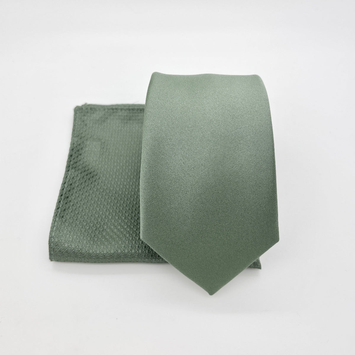 Mix and Match - Dark Sage & Woven Wedding Tie Set