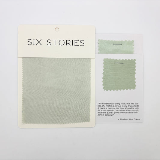 Six Stories - Pear Satin Swatch Matches