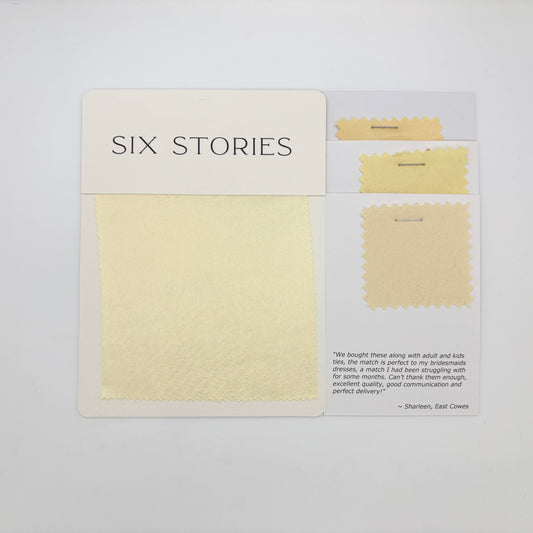 Six Stories - Lemon Satin Swatch Matches