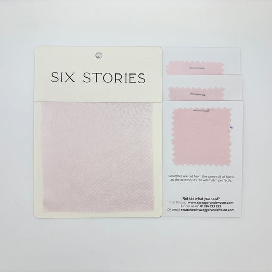 Six Stories - Pale Pink Satin Swatch Matches