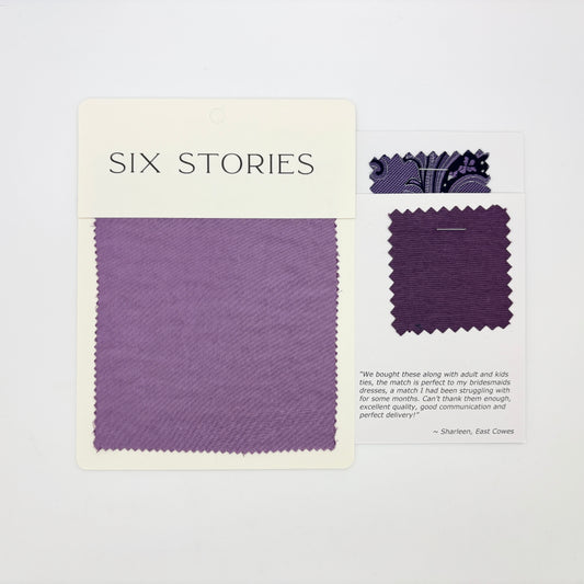 Six Stories - Orchid Satin Swatch Matches