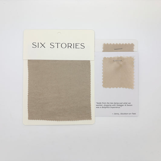 Six Stories - Champagne Satin Swatch Matches