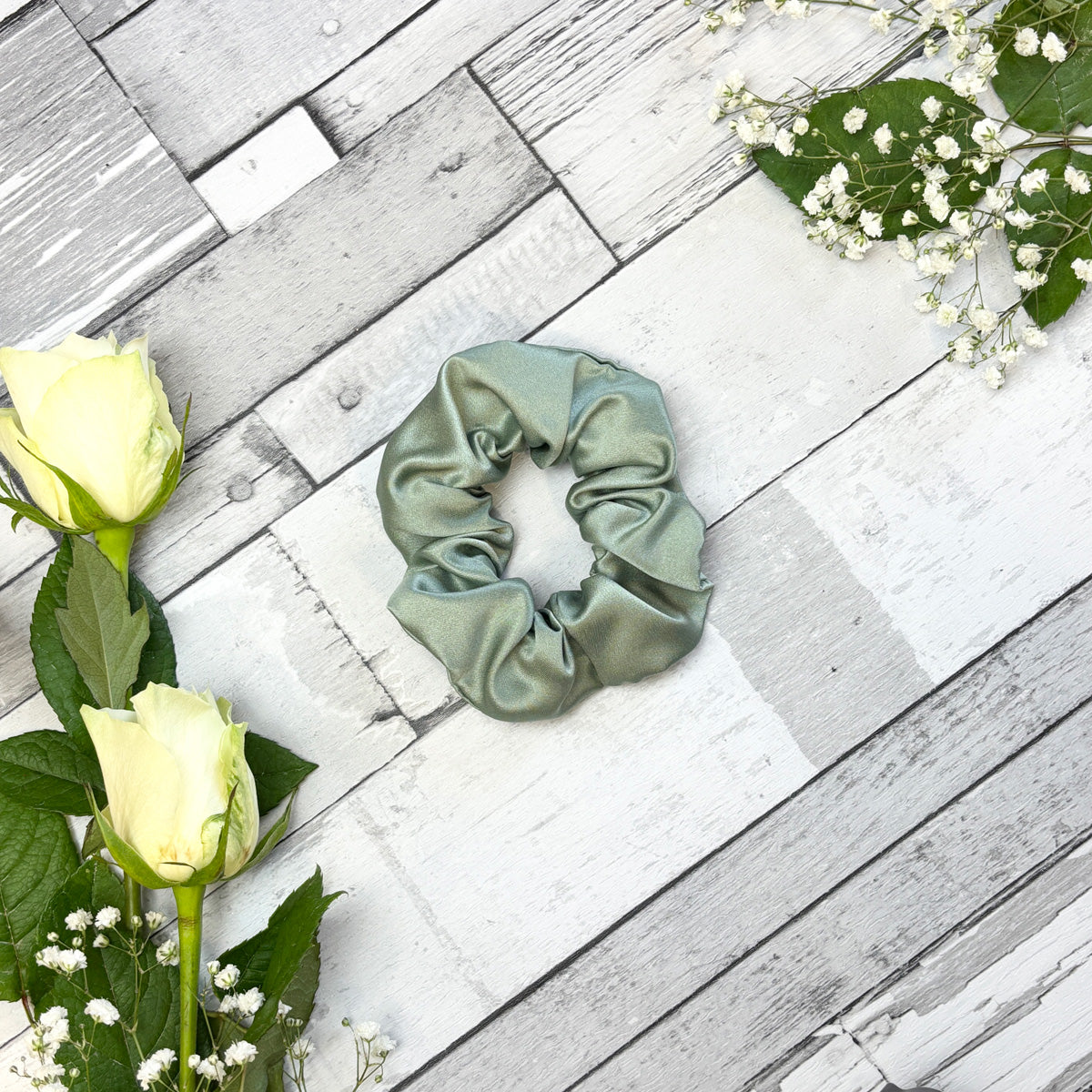 Sage Wedding Scrunchie