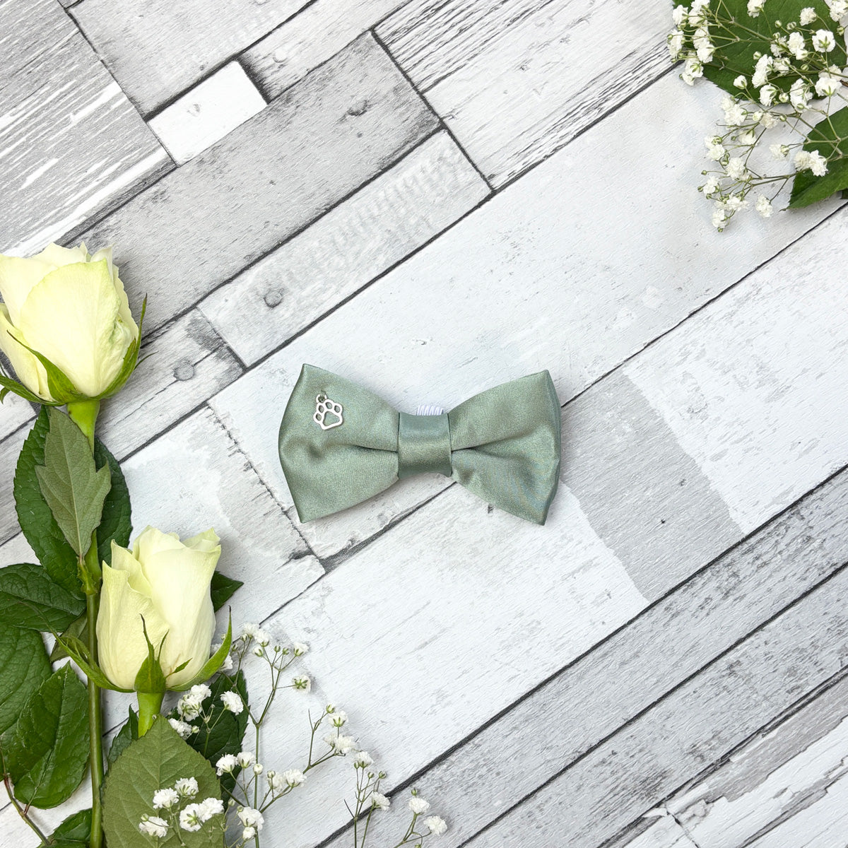 Sage Dog Bow Tie