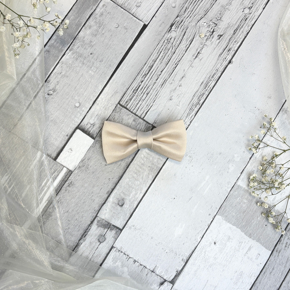Antique Champagne Hair Bow