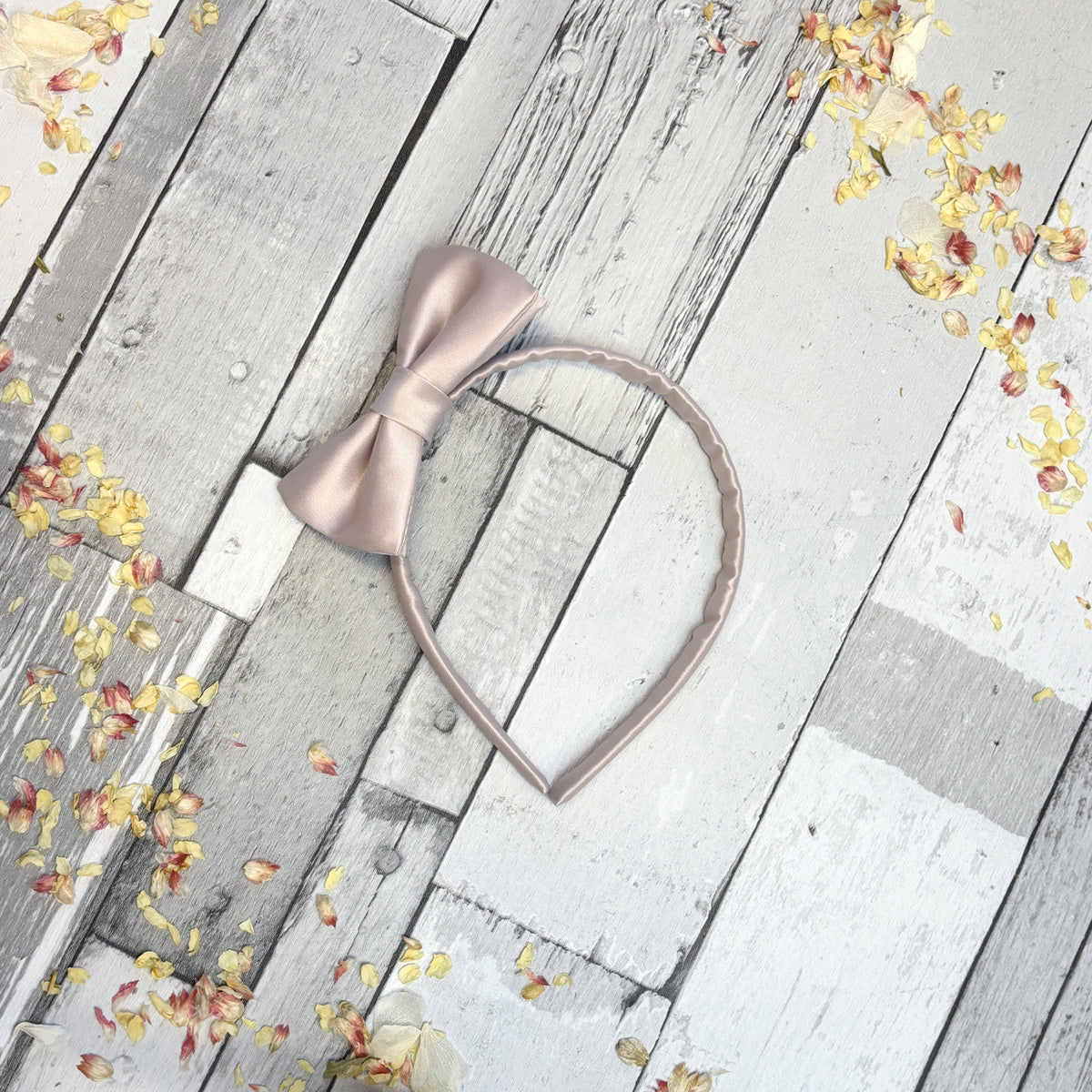 Blush Pink Small Bow Bridesmaids Headband