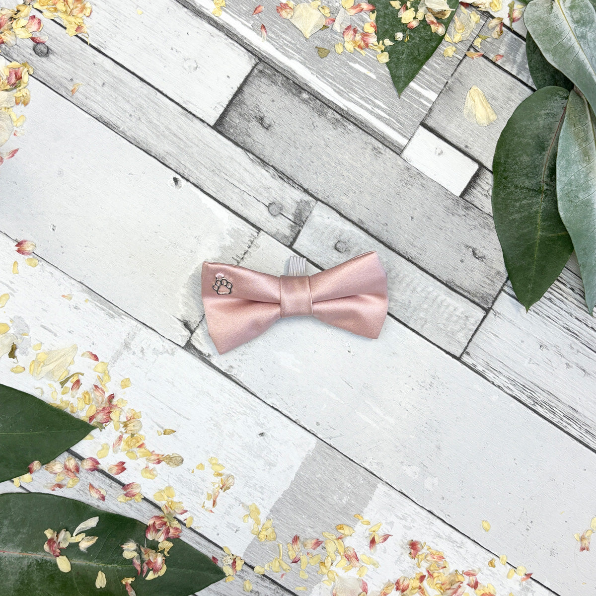 Rose Gold Dog Bow Tie