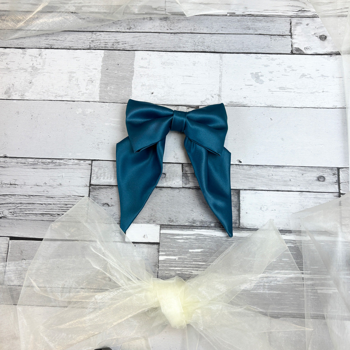 Peacock Bridesmaids Hair Bow