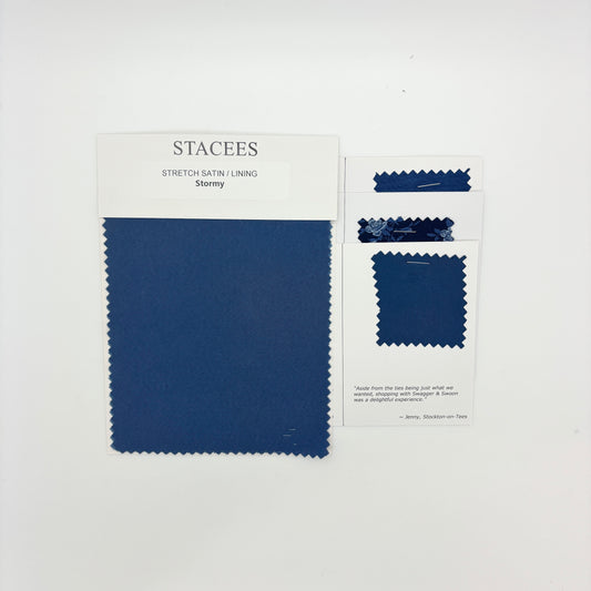 Stacees - Stormy Stretch Satin Swatch Matches