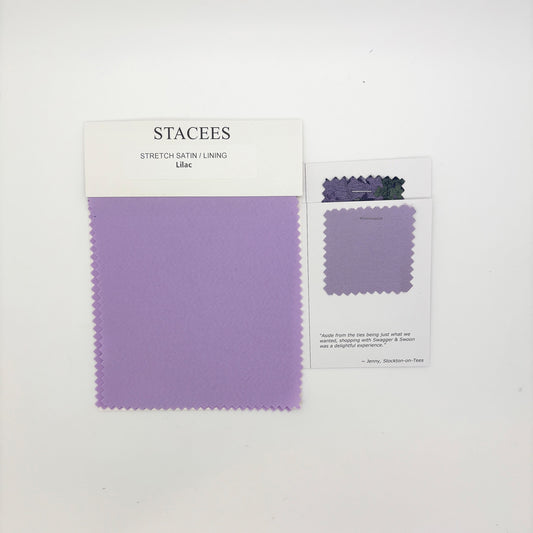 Stacees - Lilac Stretch Satin Swatch Matches