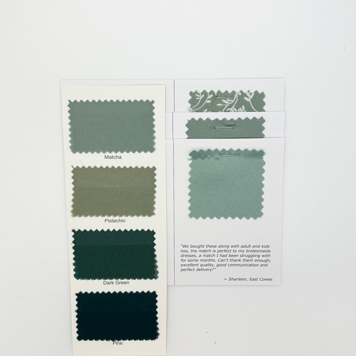 Azazie - Matcha Swatch Matches