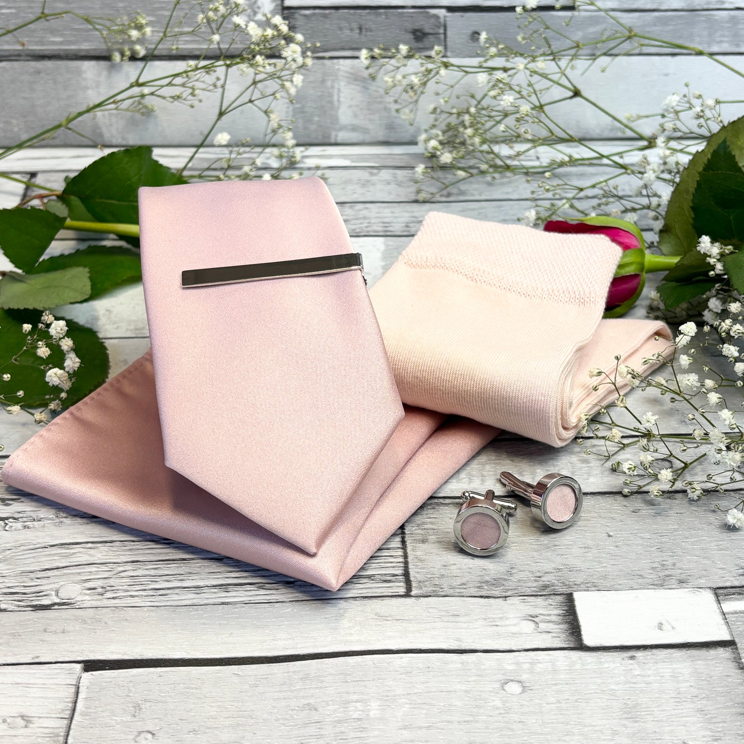 Vintage Pink Wedding Socks