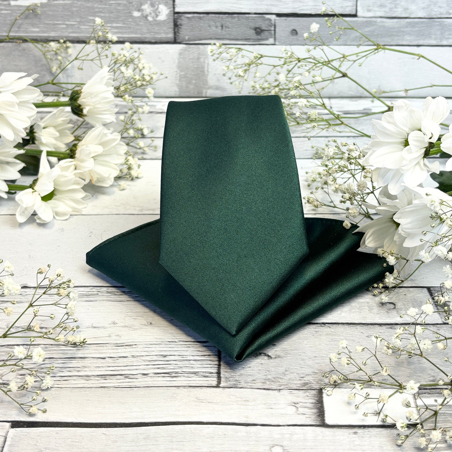 Bottle Green Tie & Socks Gift Set