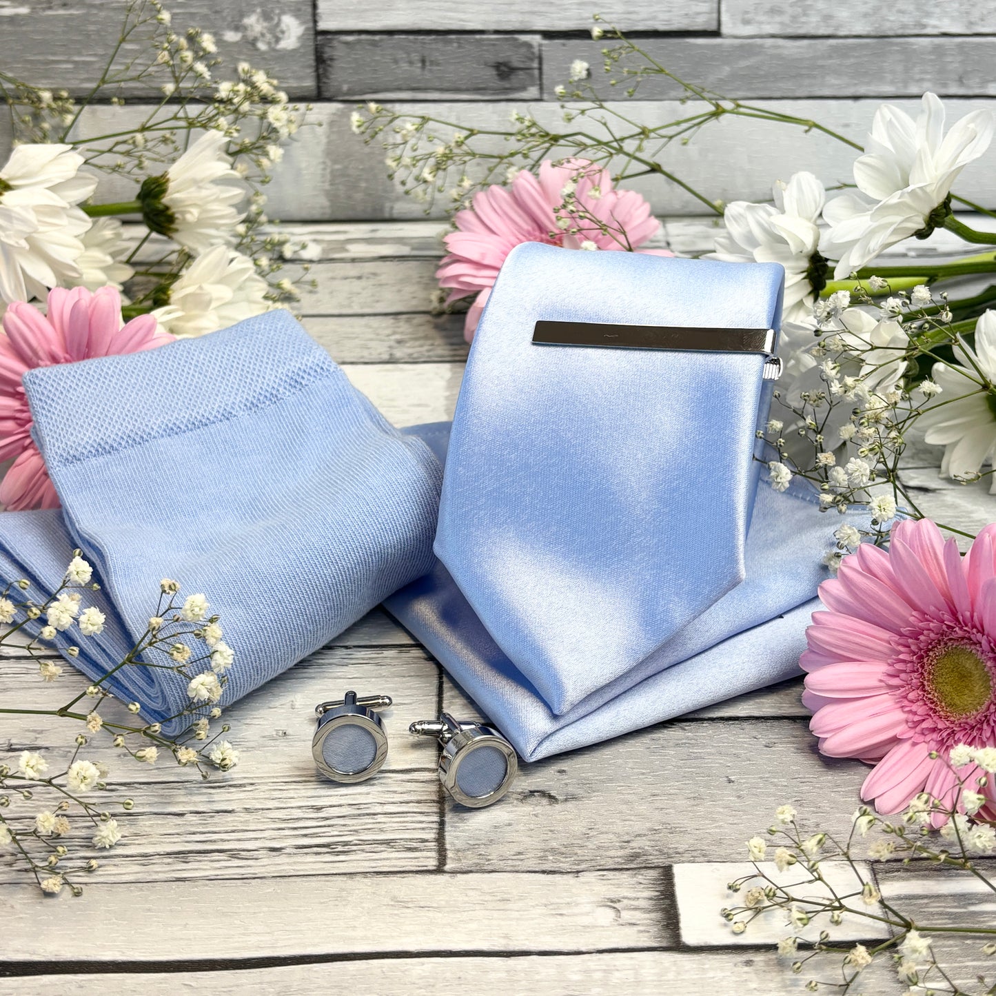 Baby Blue Wedding Tie