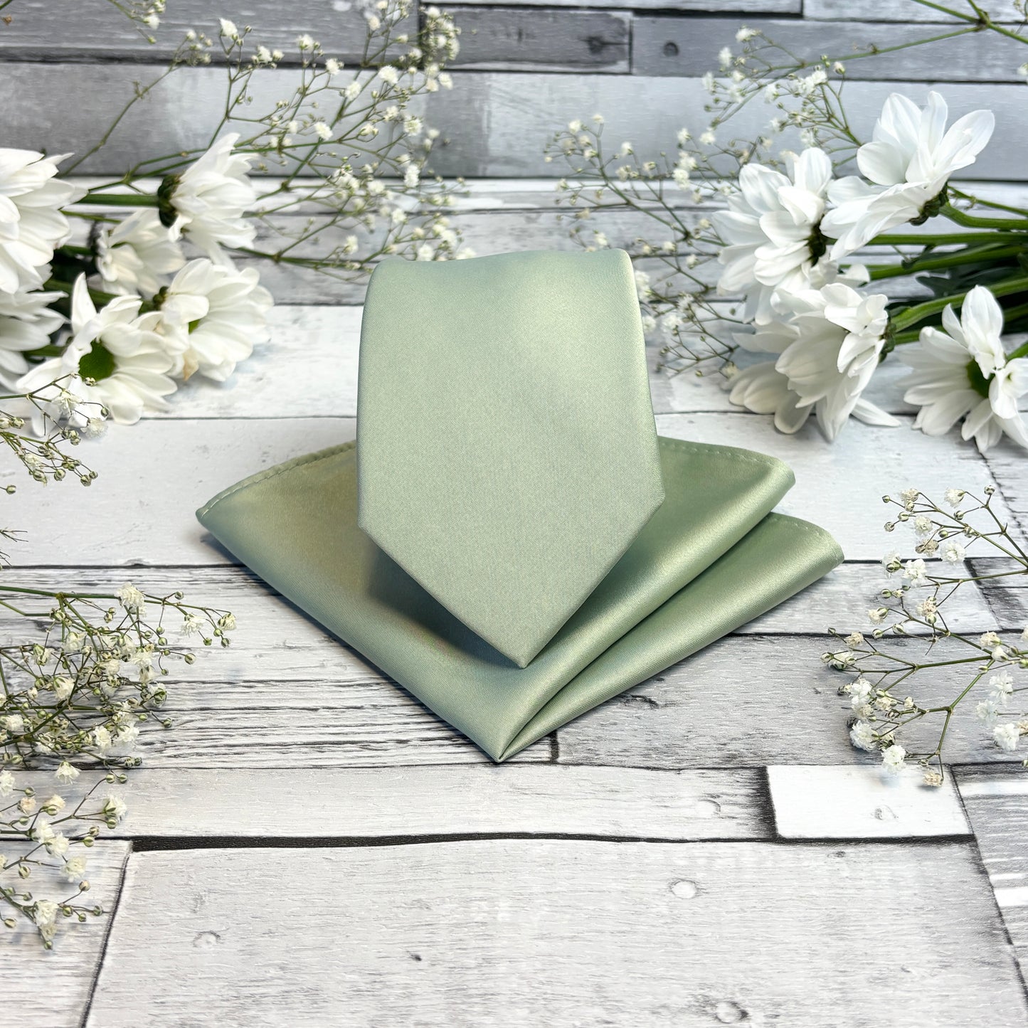 Light Sage Tie & Socks Gift Set