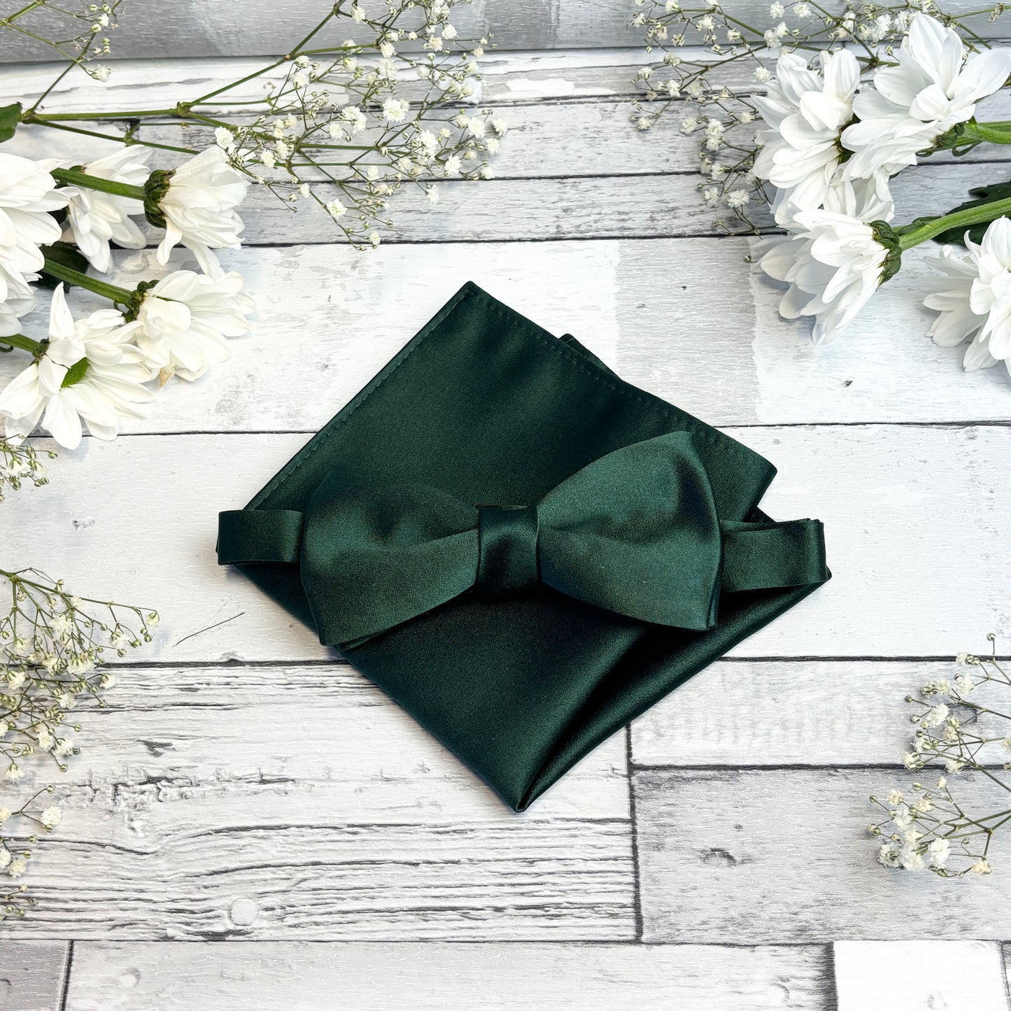 Bottle Green Pocket Square