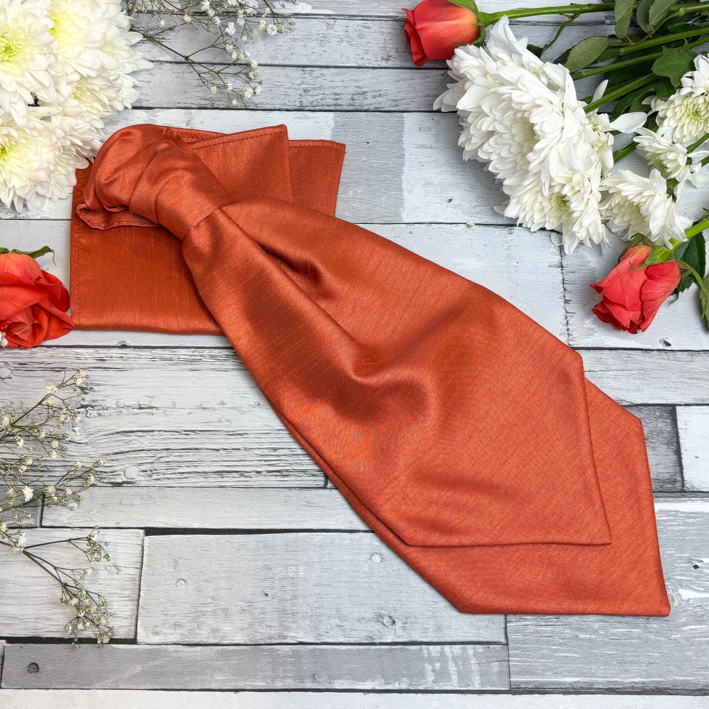 Rust Shantung Wedding Swatch