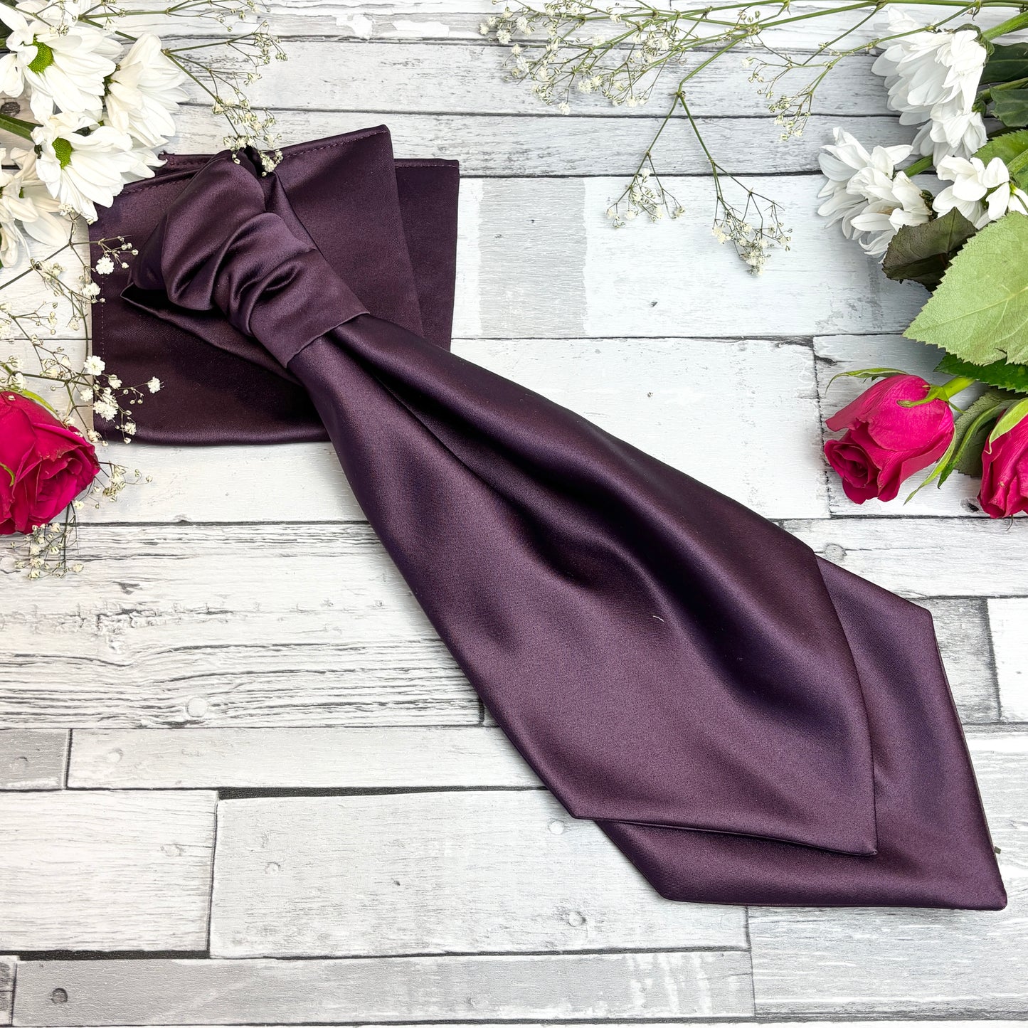 Plum Wedding Cravat