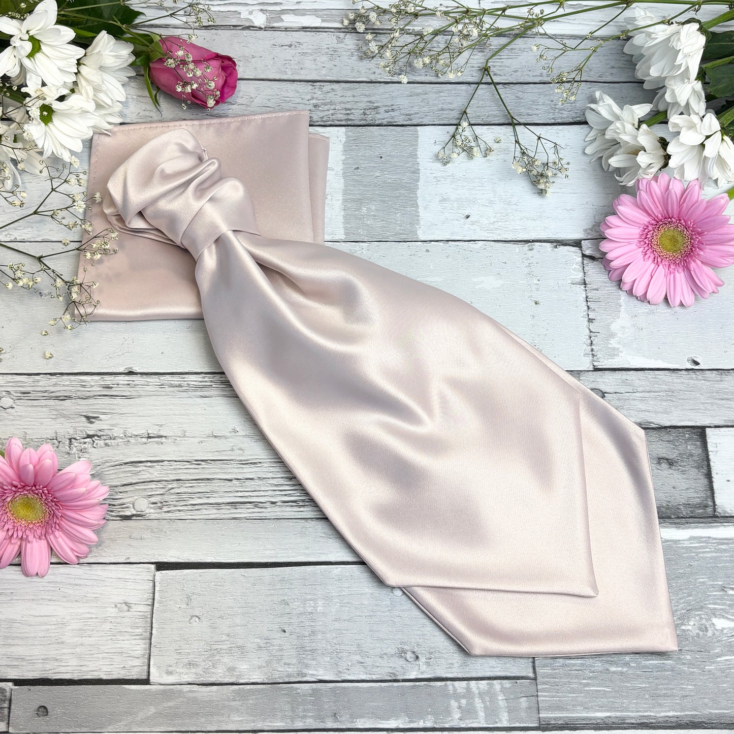 Blush Pink Wedding Cravat