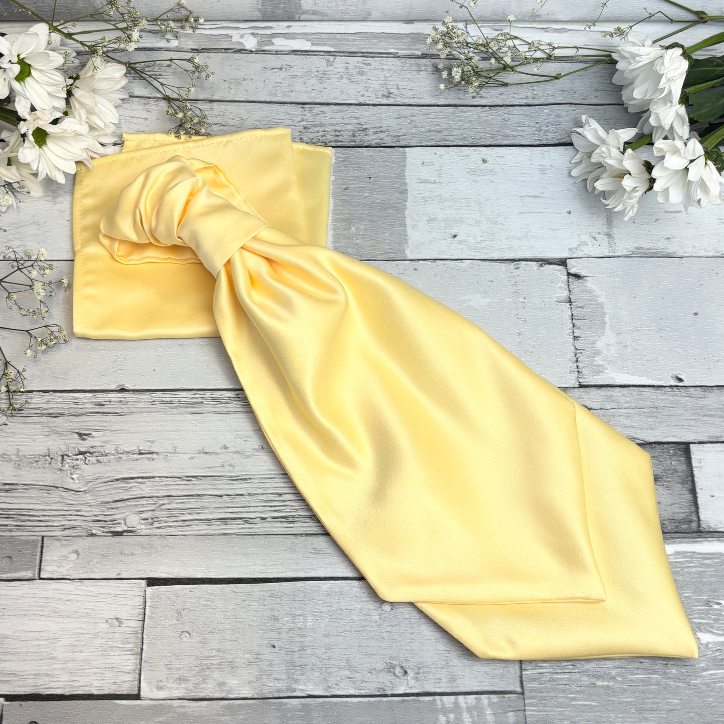 Sherbet Lemon Wedding Cravat