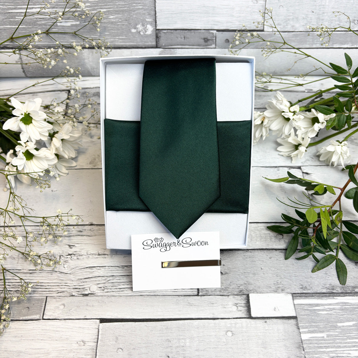 Bottle Green Wedding Tie