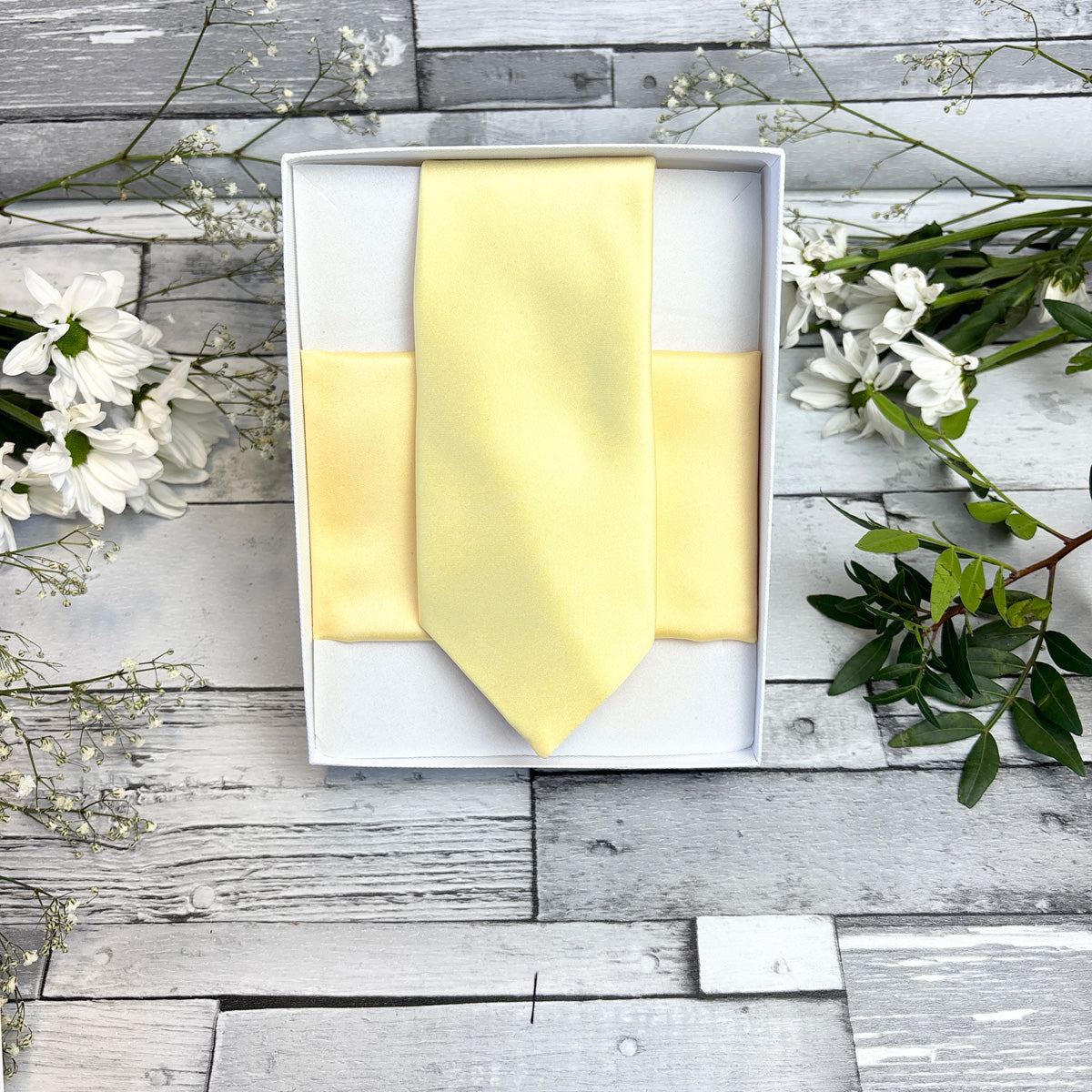 Sherbet Lemon Pocket Square