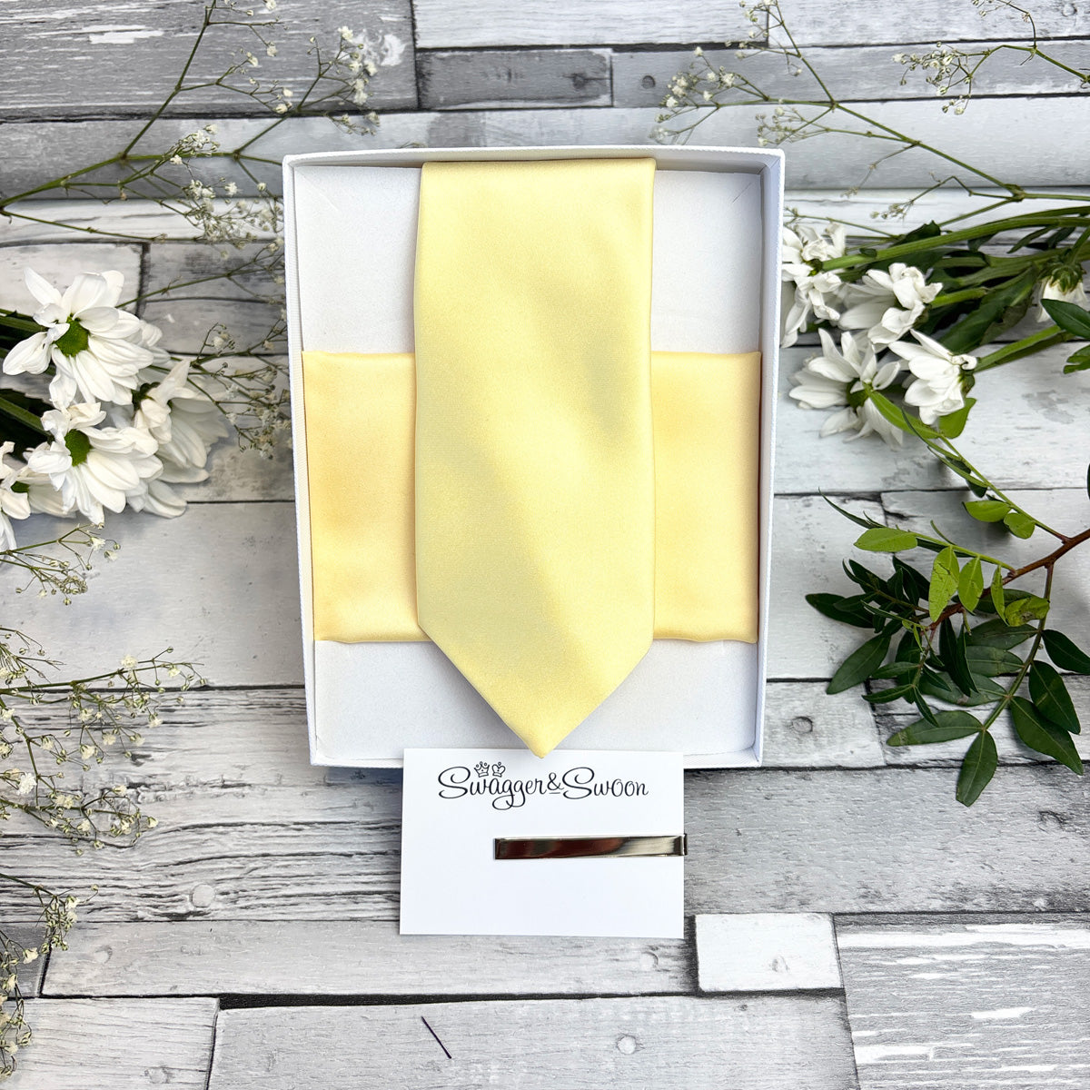 Sherbet Lemon Wedding Tie