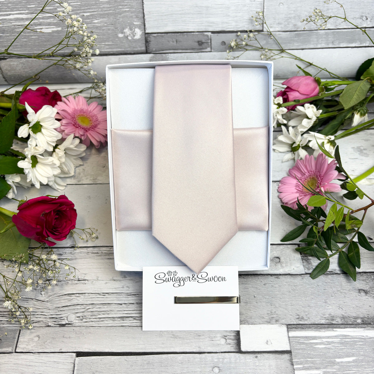 Blush Pink Wedding Tie