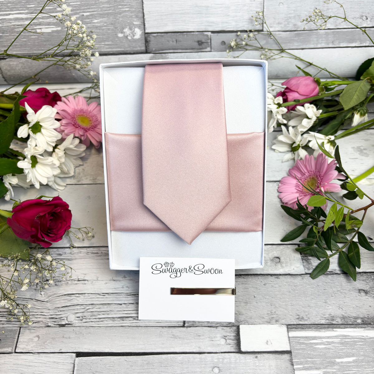 Rose Gold Wedding Tie