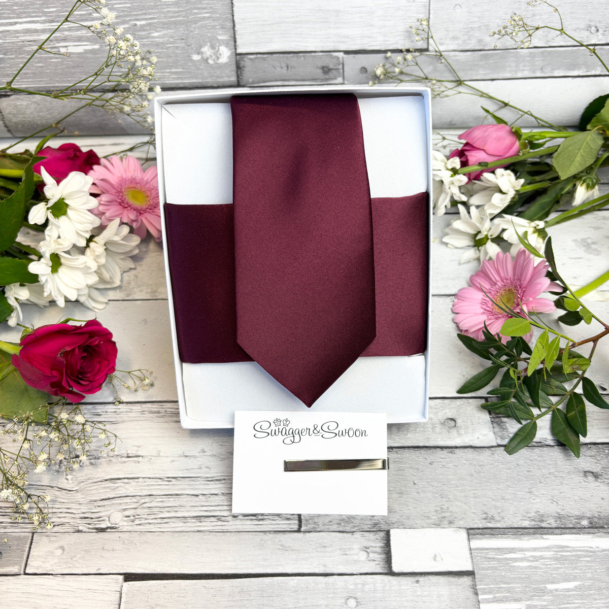 Burgundy Wedding Tie
