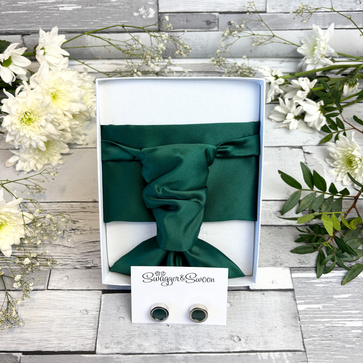 Hunter Green Wedding Cravat