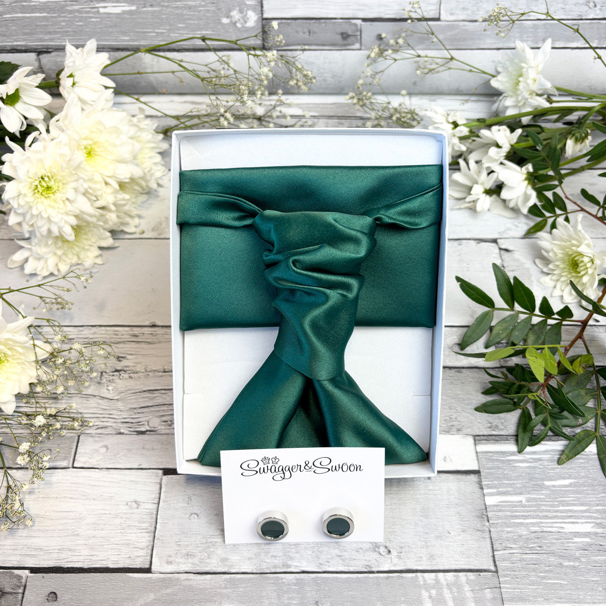 Forest Green Wedding Cravat