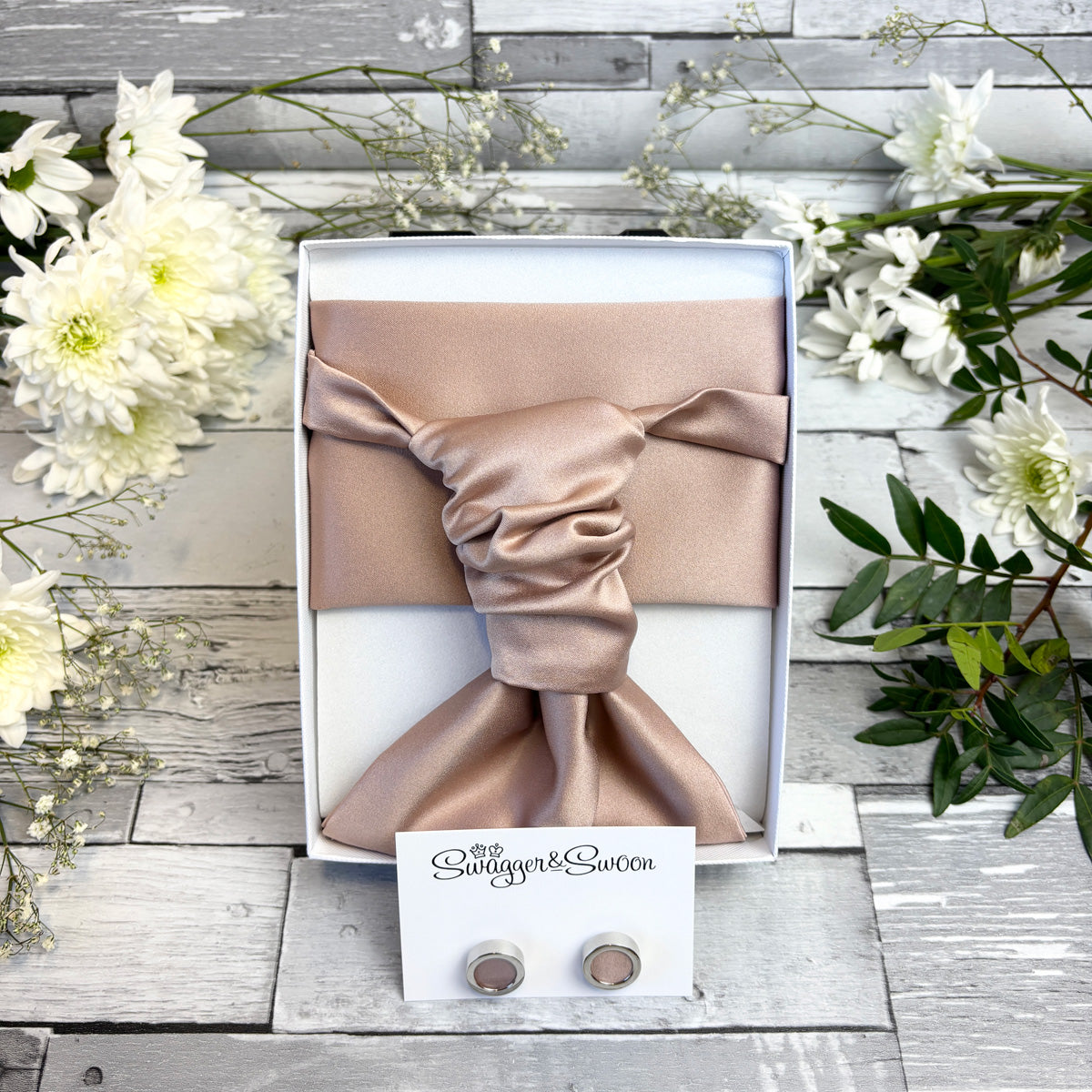 Taupe Wedding Cravat