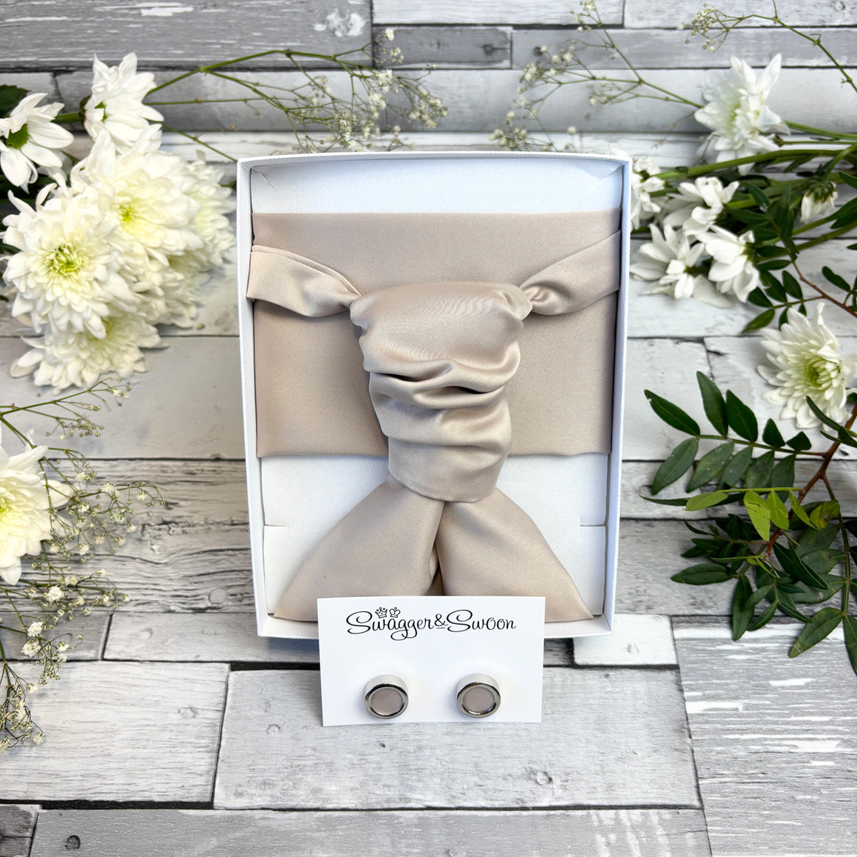 Champagne Wedding Cravat