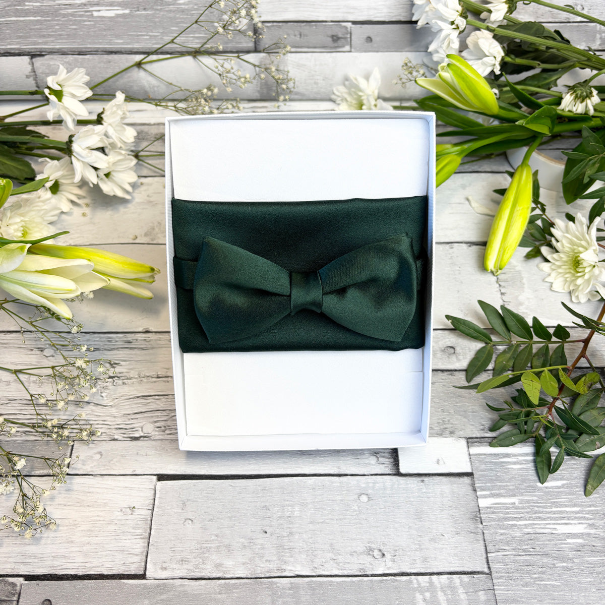 Bottle Green Bow Tie