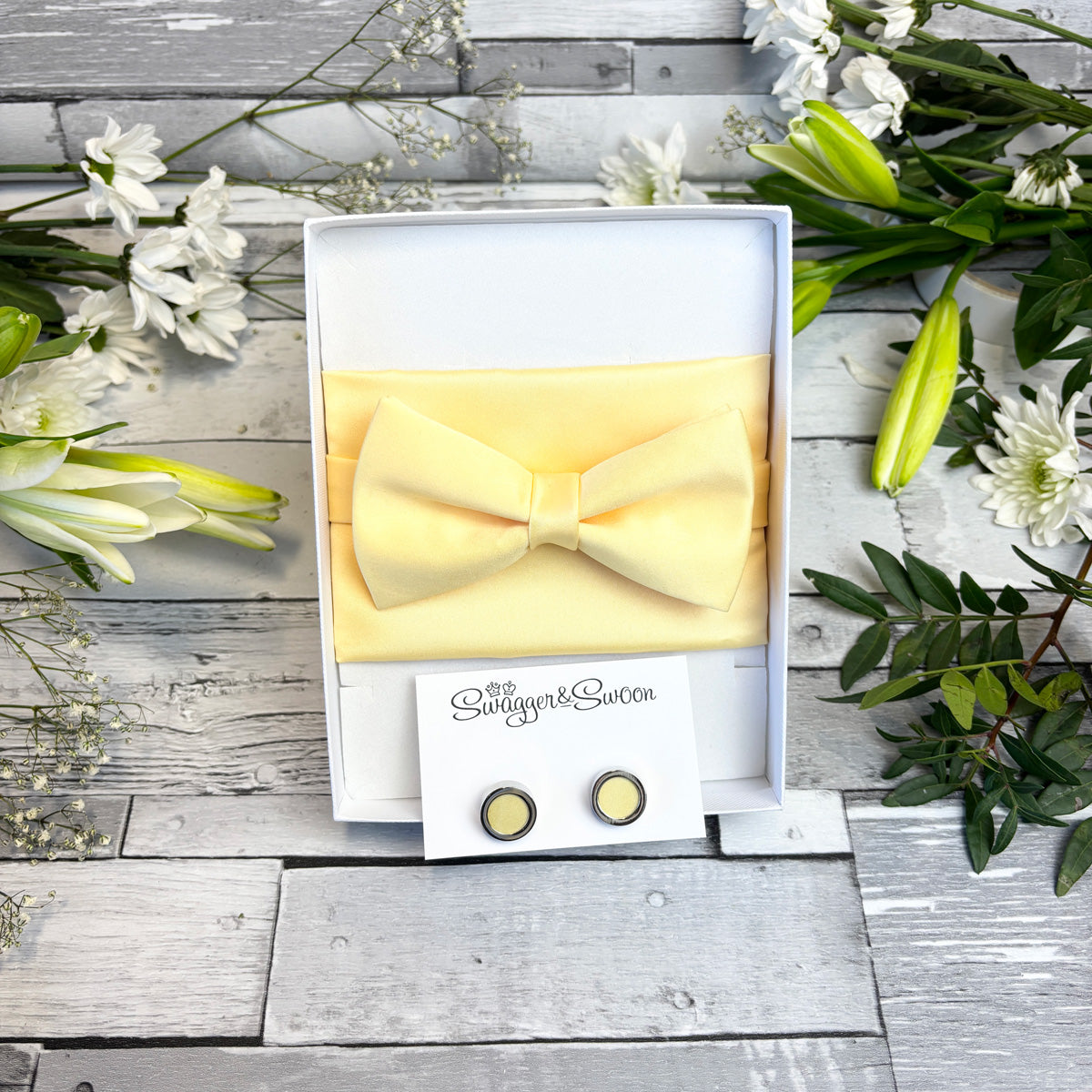 Sherbet Lemon Bow Tie