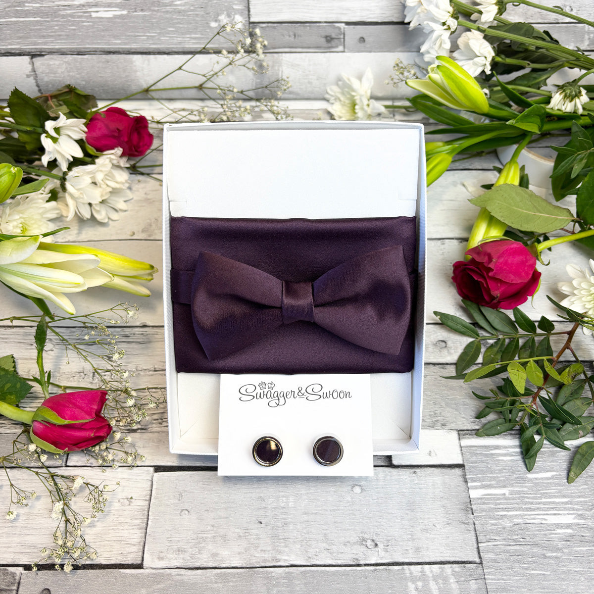 Plum Cufflinks